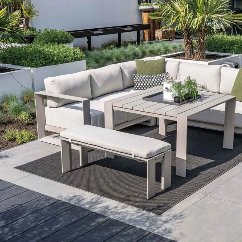 Levanto sportbank taupe - Garden Impressions