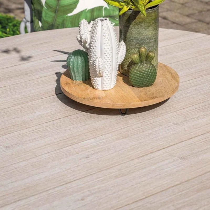 Porto tuinset 6-delig - Edison ronde tuintafel Ø148 cm