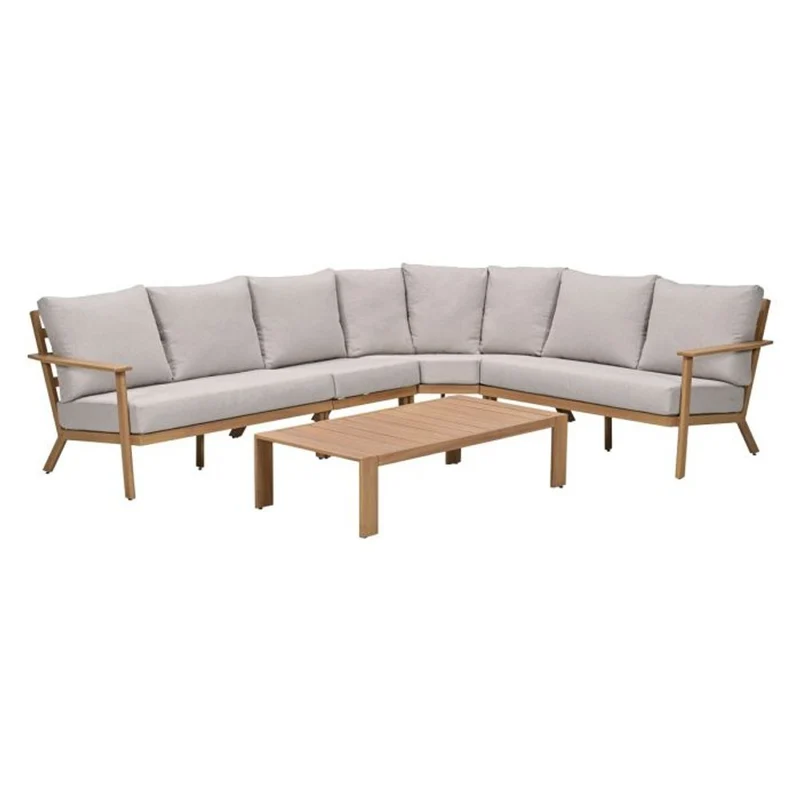 Havana loungeset 5-delig - Natural Teak Look