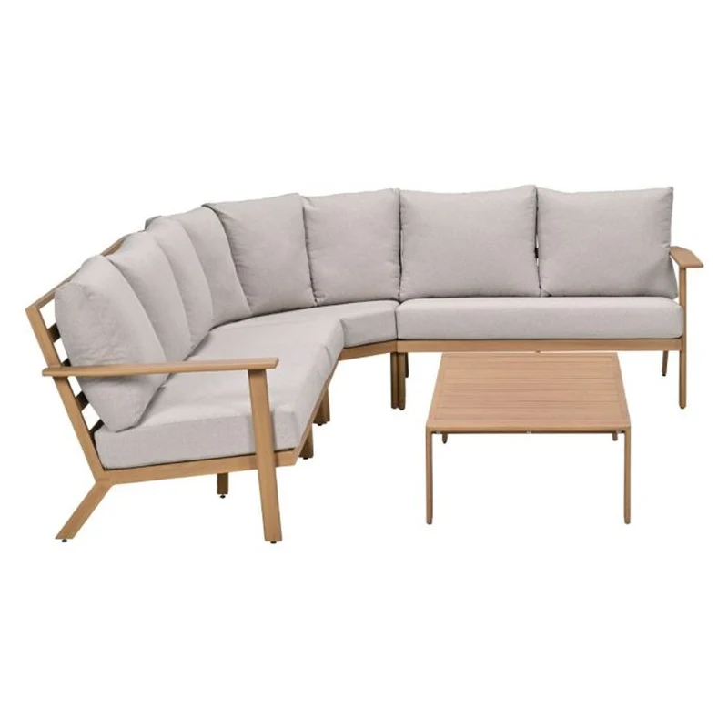 Havana loungeset 5-delig - Natural Teak Look