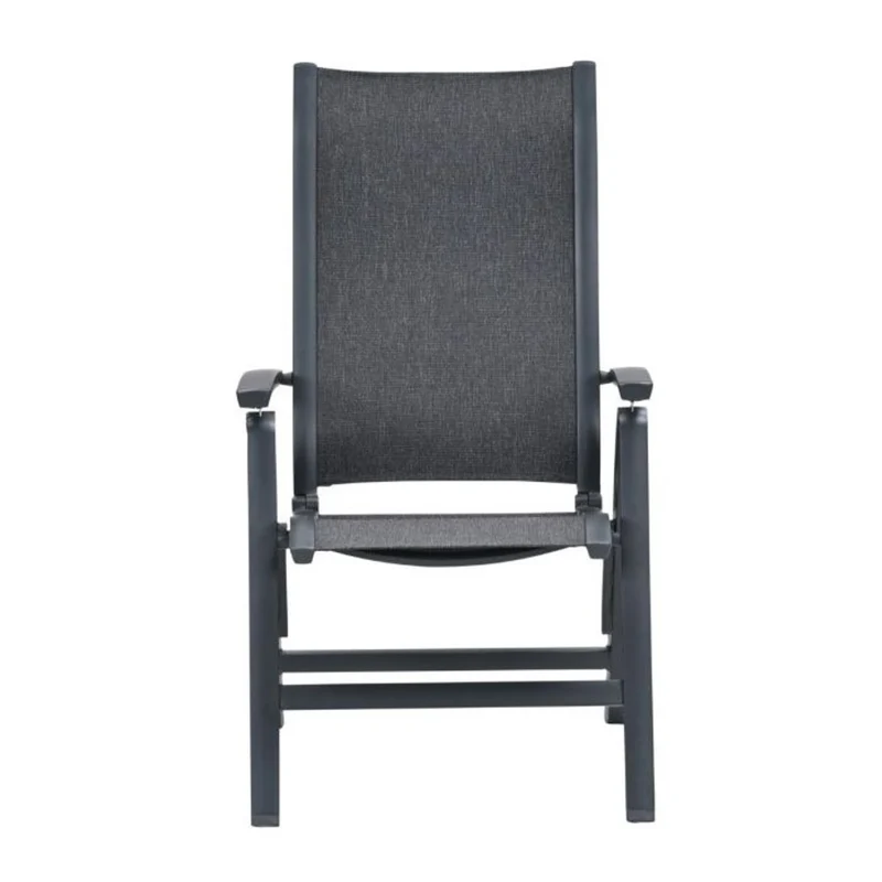 Garden Impressions Kyoto verstelbare stoel carbon black dark grijs