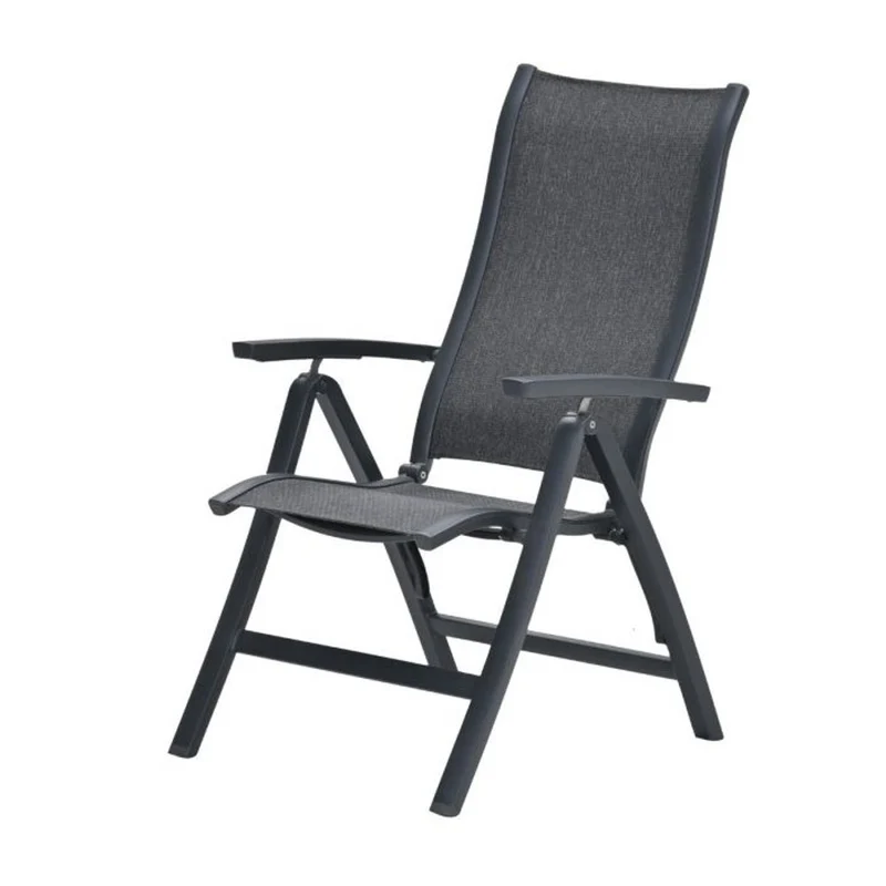 Garden Impressions Kyoto verstelbare stoel carbon black dark grijs