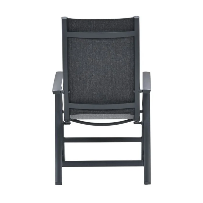 Garden Impressions Kyoto verstelbare stoel carbon black dark grijs