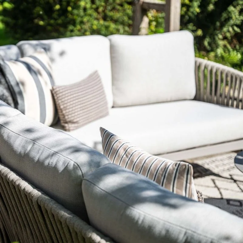 Garden Impressions Teromos lounge hoekset 3-delig taupe rope grijs zand valley sand