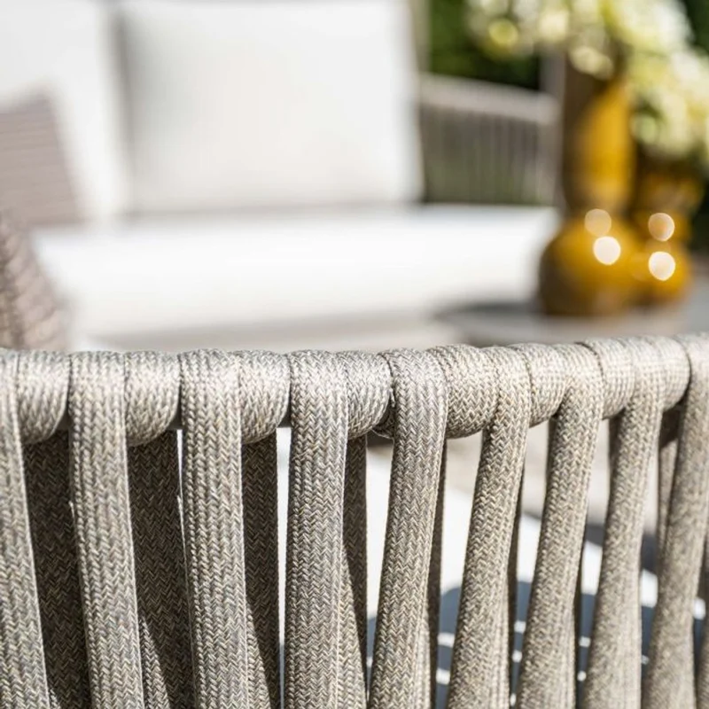 Garden Impressions Teromos lounge hoekset 3-delig taupe rope grijs zand valley sand