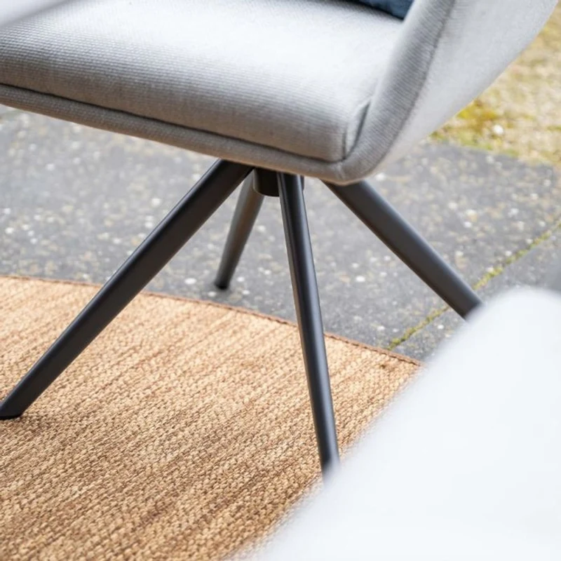 Garden Impressions Acate dining stoel carbon black valley sand