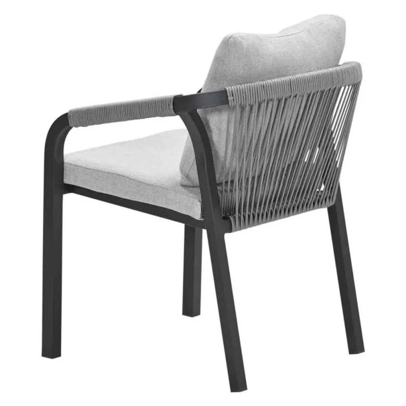 Monti dining fauteuil carbon black