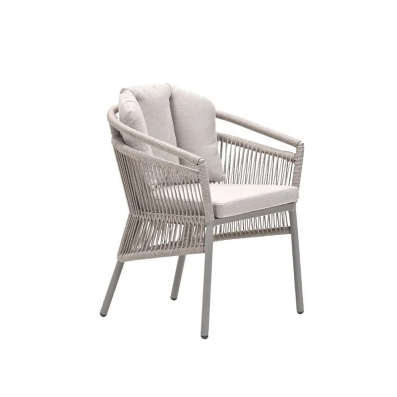 Porto dining tuinstoel met rope taupe