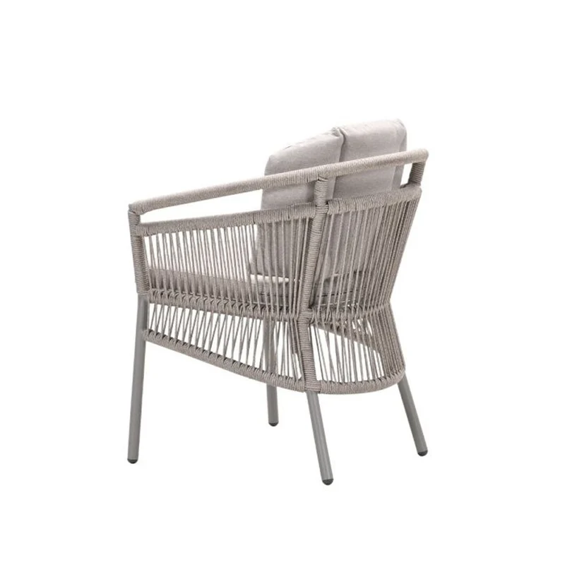 Porto dining tuinstoel met rope taupe
