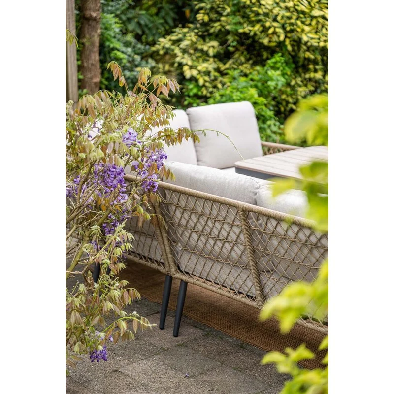 Wicker lounge-diningset Allasio - 9 persoons - Garden Impressions
