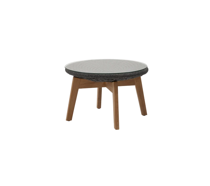 Peacock side table/footstool