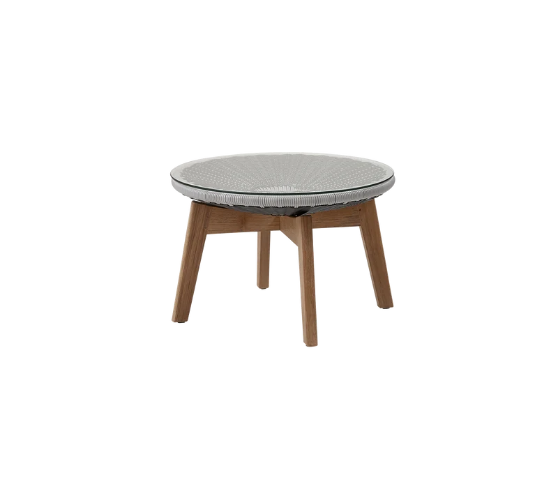 Peacock side table/footstool