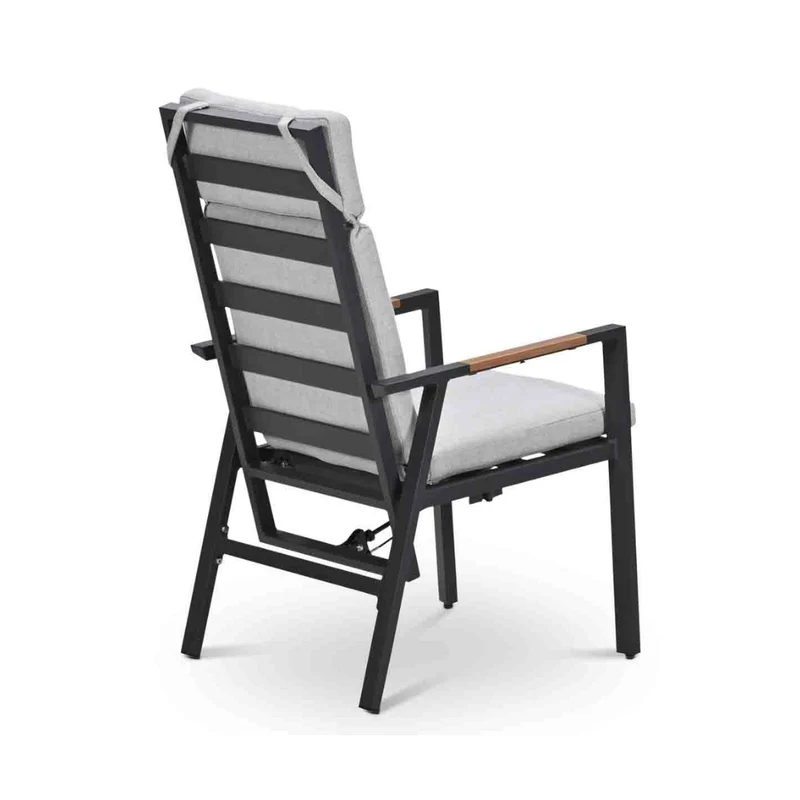 Felini verstelbare tuinstoel Carbon Black - Garden Impressions