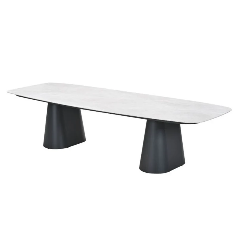 Garden Impressions Denver dining tafel 320x120 cm taupe Centostone Verona sand