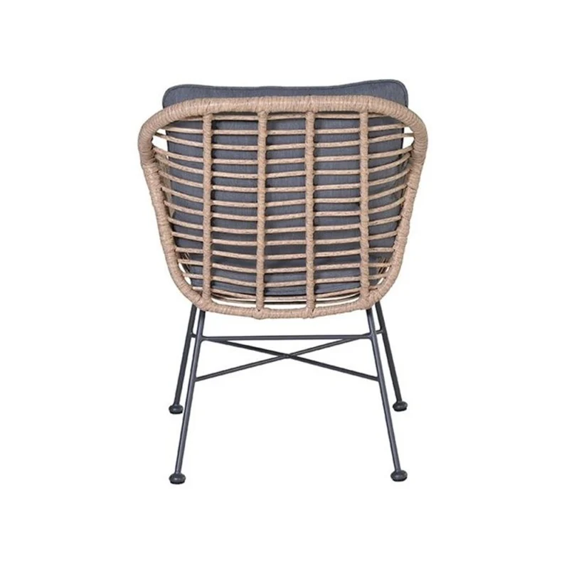 Margriet tuinset 9-delig bruin met Edison tuintafel ovaal 280x140 cm light teak vironwood