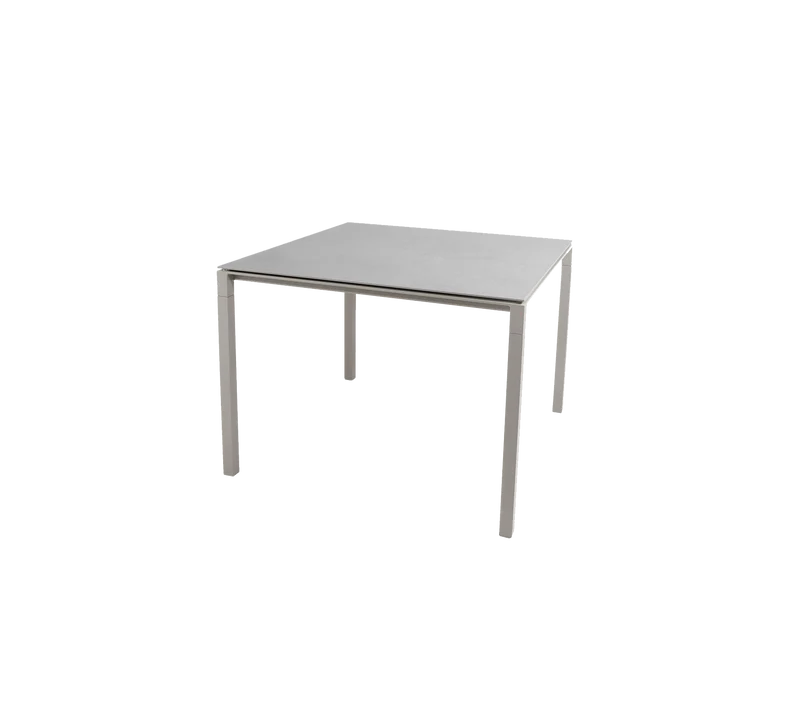 Pure dining table, 100x100 cm