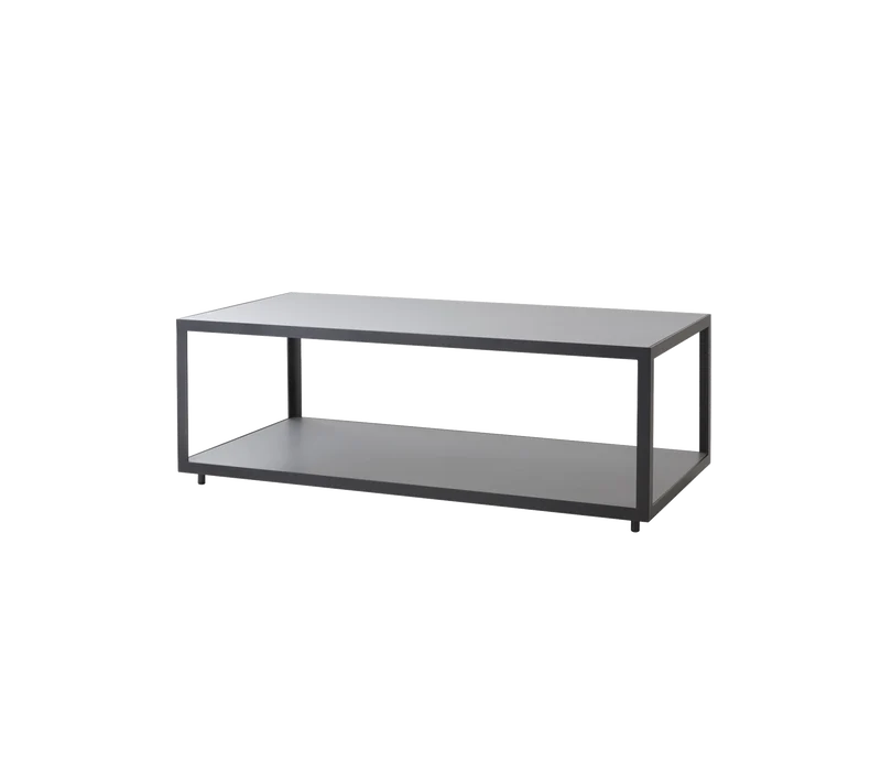 Level coffee table, rectangular