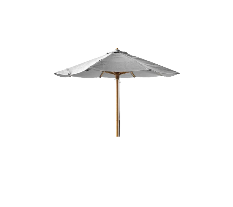 Classic parasol w/pulley system low for Peacock daybed