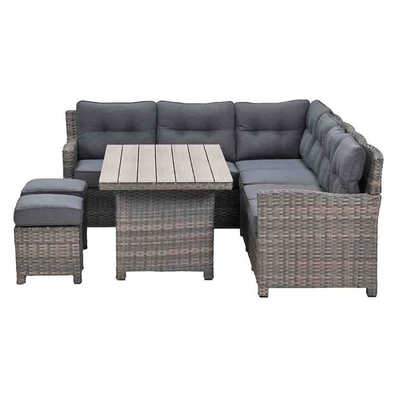 Garden Impressions Seagull lounge-diningset 5-delig links havana sand -