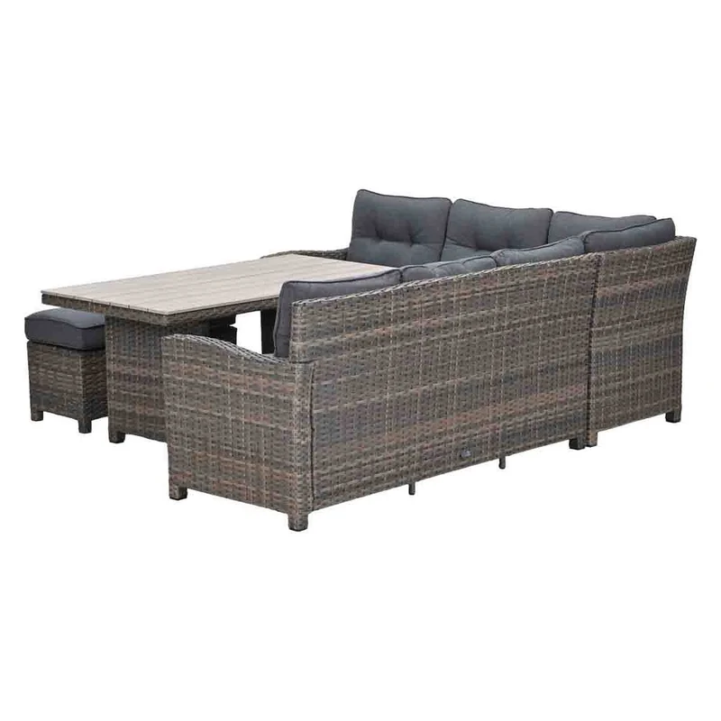 Garden Impressions Seagull lounge-diningset 5-delig links havana sand -
