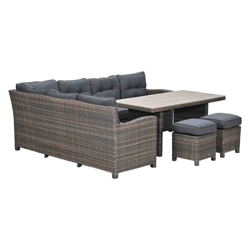 Garden Impressions Seagull lounge-diningset 5-delig links havana sand -