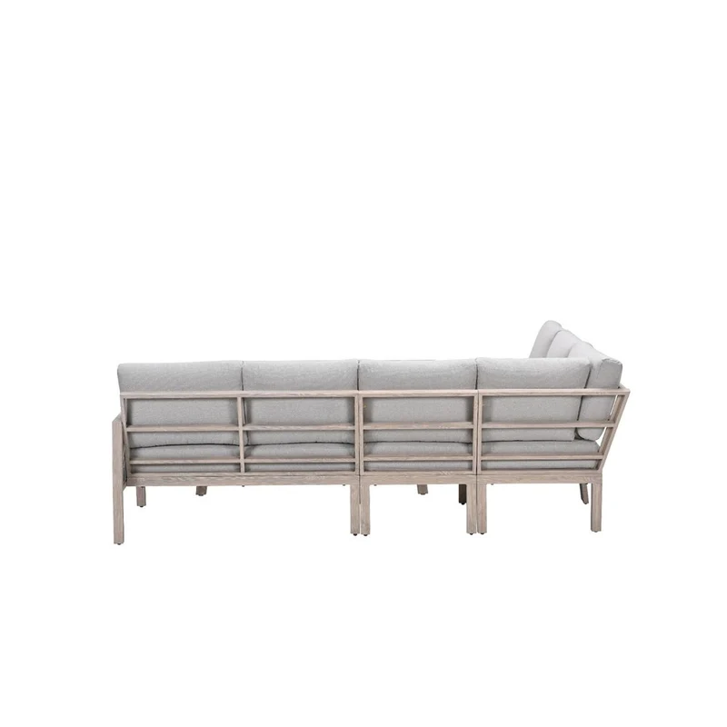 Garden Impressions Decala lounge-dining set 5-delig licht eikenlook sand desert sand