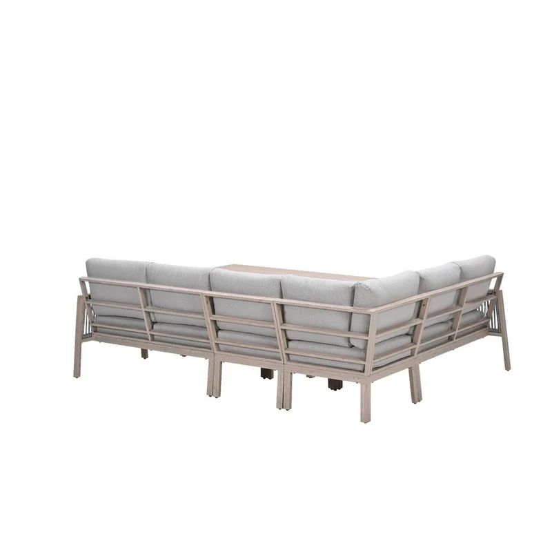 Garden Impressions Decala lounge-dining set 5-delig licht eikenlook sand desert sand