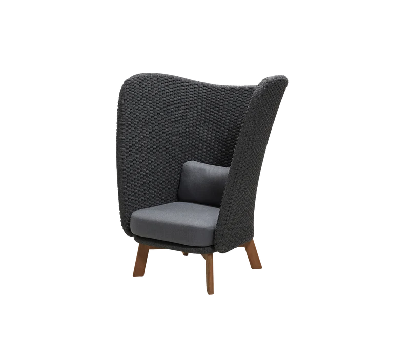 Peacock Wing highback chair