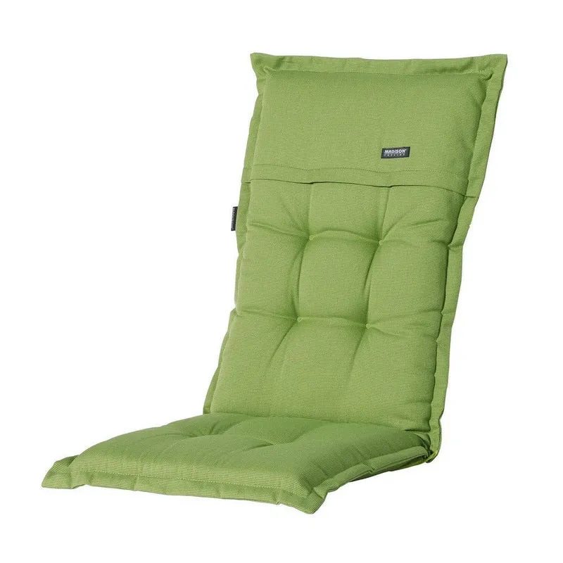 Madison stoelkussen hoge rug Rib lime 123x50 cm
