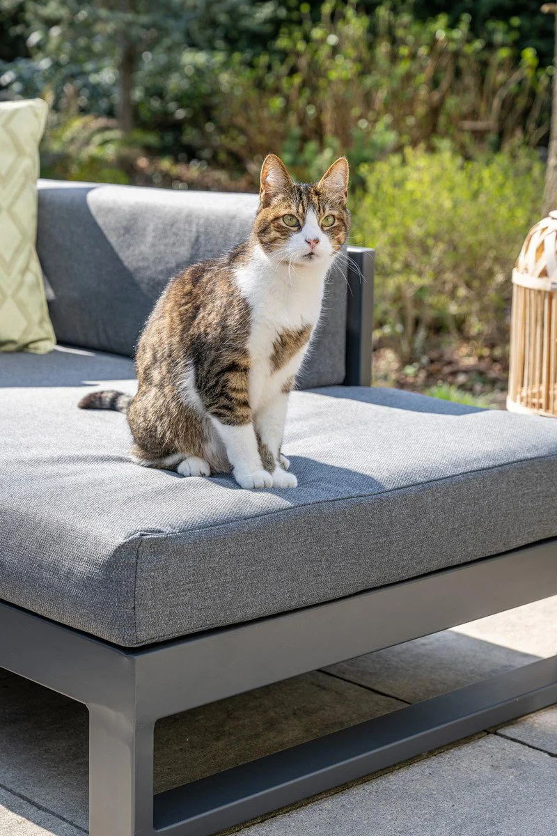 Garden Impressions Esmee loungeset 3-delig - links - carbon black/ mystic grey
