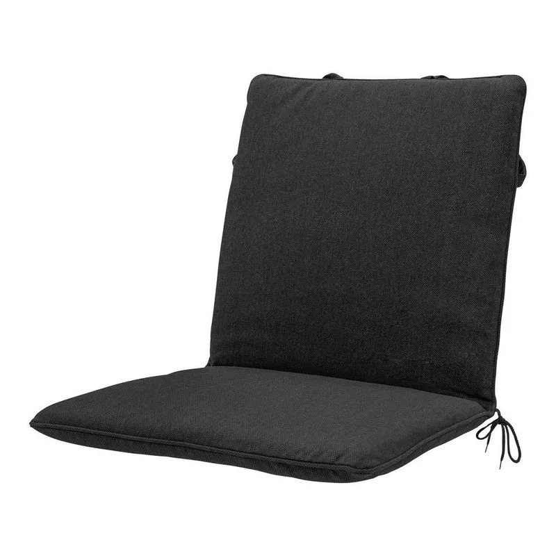 Madison stapelstoelkussen Black canvas eco+ 97x49 cm