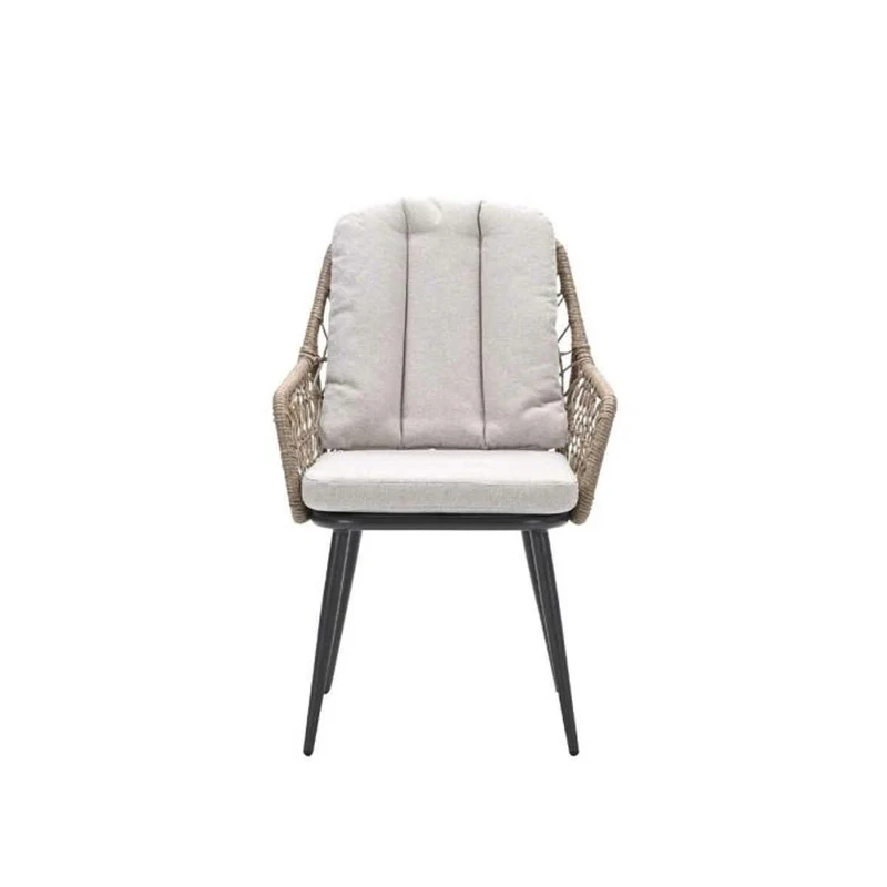Allasio dining tuinstoel carbon black - Garden Impressions