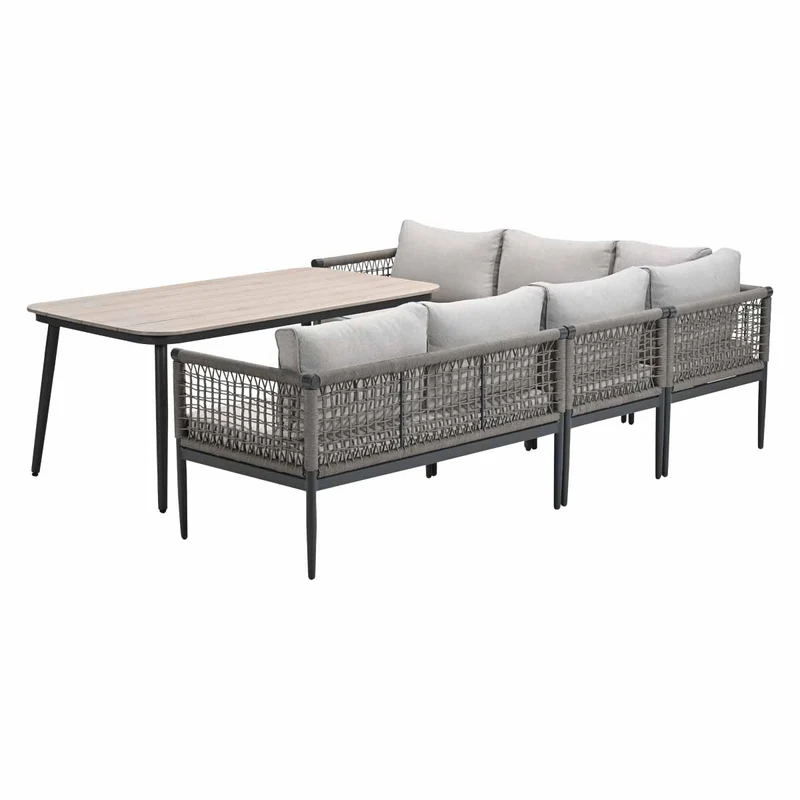 Hoekbank - lounge-diningset Teramon - taupe - Garden Impressions
