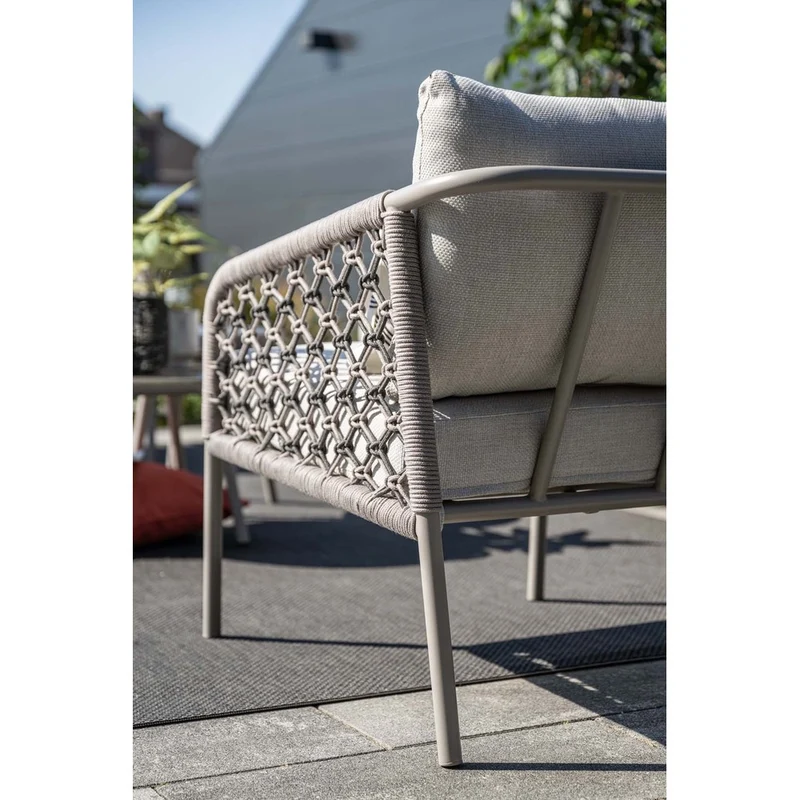 Garden Impressions Torinto loungeset 4-delig taupe rope zand