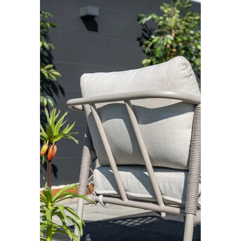 Garden Impressions Torinto loungeset 4-delig taupe rope zand