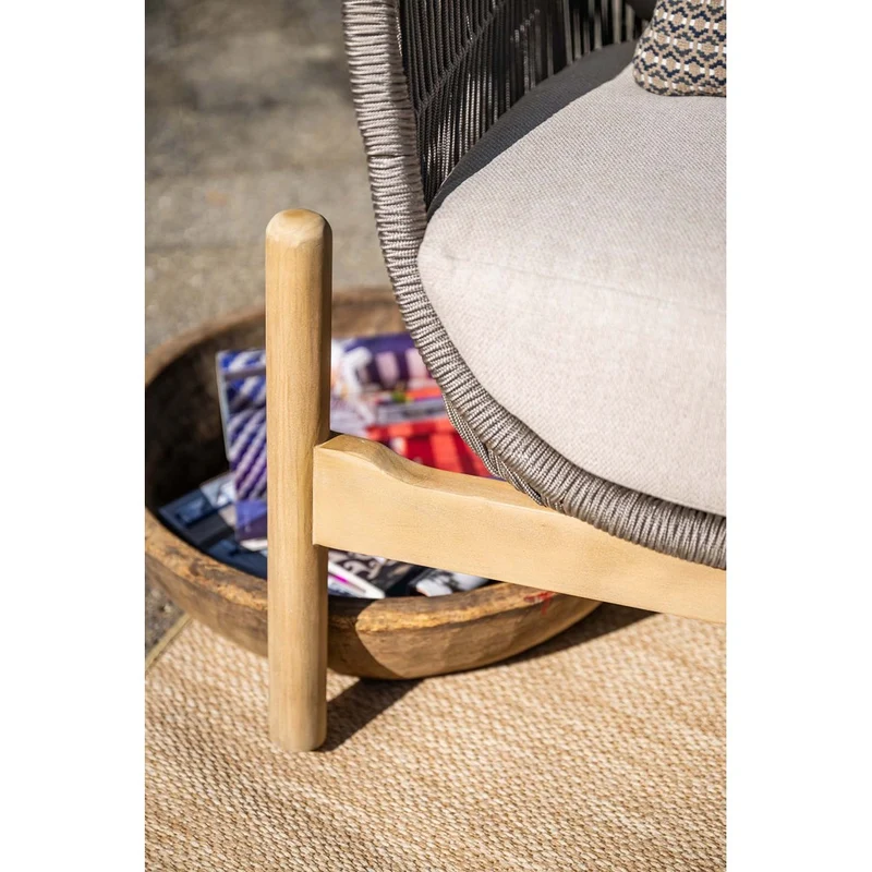 Garden Impressions Talara loungeset 3-delig acacia white wash taupe