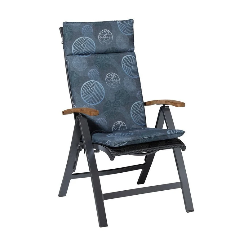 Madison universeel kussen hoge rug Circle blue 120x50 cm