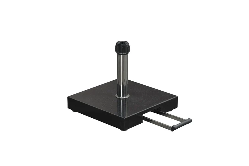 Einstein granieten parasolvoet - 40 kg - zwart gepolijst