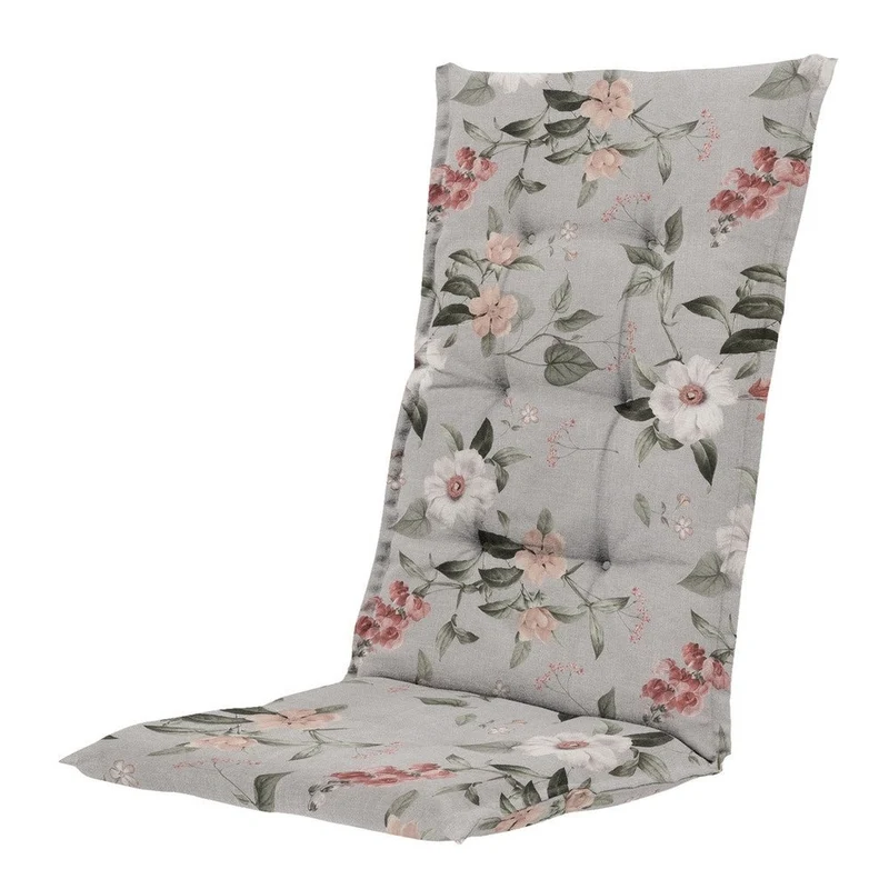 Madison stoelkussen hoge rug Outdoor+ Julliete grey 123x50 cm