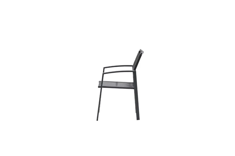 Cosmo dining fauteuil - rope donkergrijs - gevuld textileen