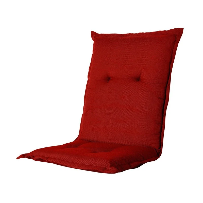 Madison stoelkussen lage rug Rib red 105x50 cm