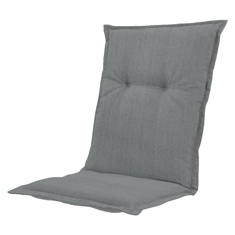 Madison stoelkussen lage rug Basic grey 105x50 cm