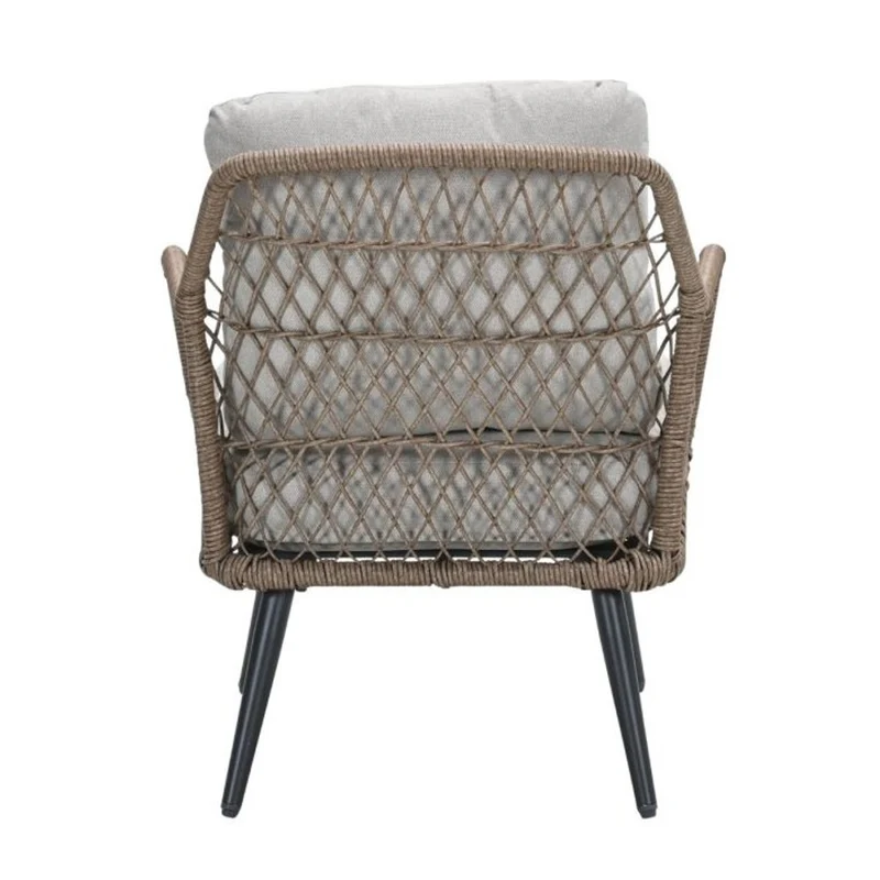 Garden Impressions Allasio lounge fauteuil carbon black rope natural desert sand