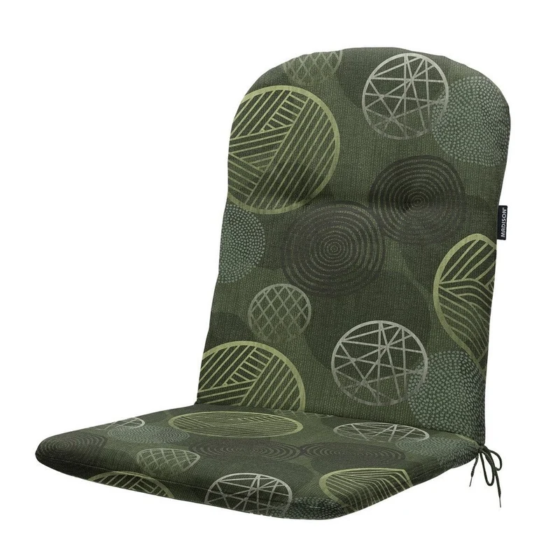 Madison kuipstoelkussen Circle green 96x45 cm
