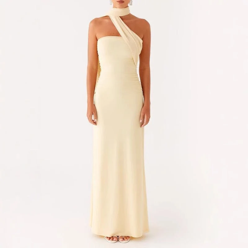 Damen Blumen Maxikleid Sommer Ärmellos