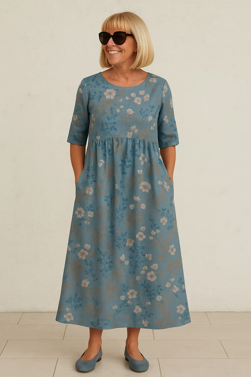 Lockeres Midikleid für Damen - Mühelose Alltags-Eleganz