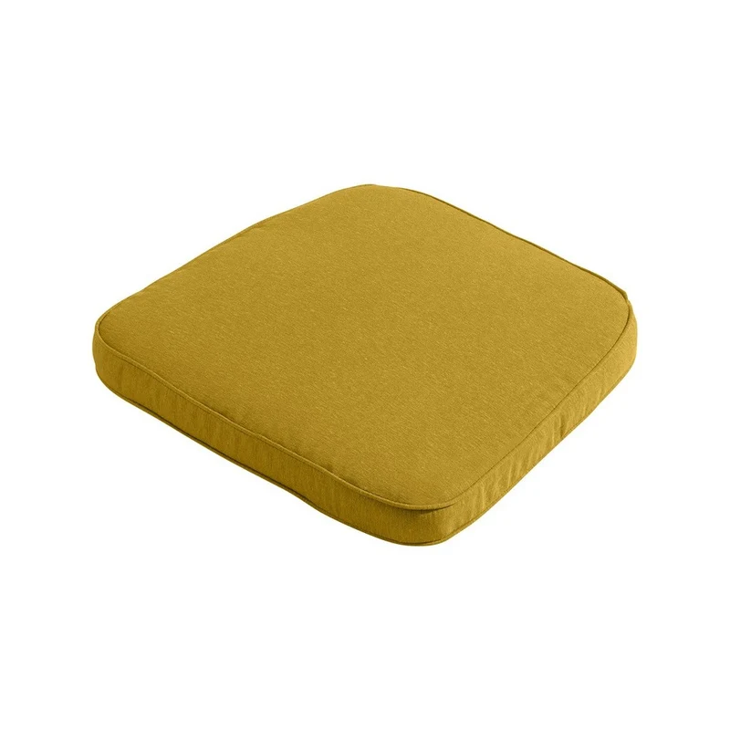 Madison wicker universeel zitkussen Panama mustard 48x48 cm