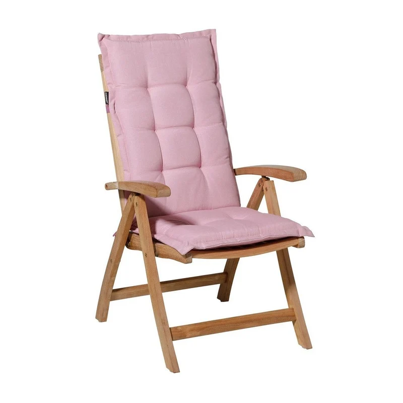 Madison stoelkussen hoge rug Panama soft pink 123x50 cm