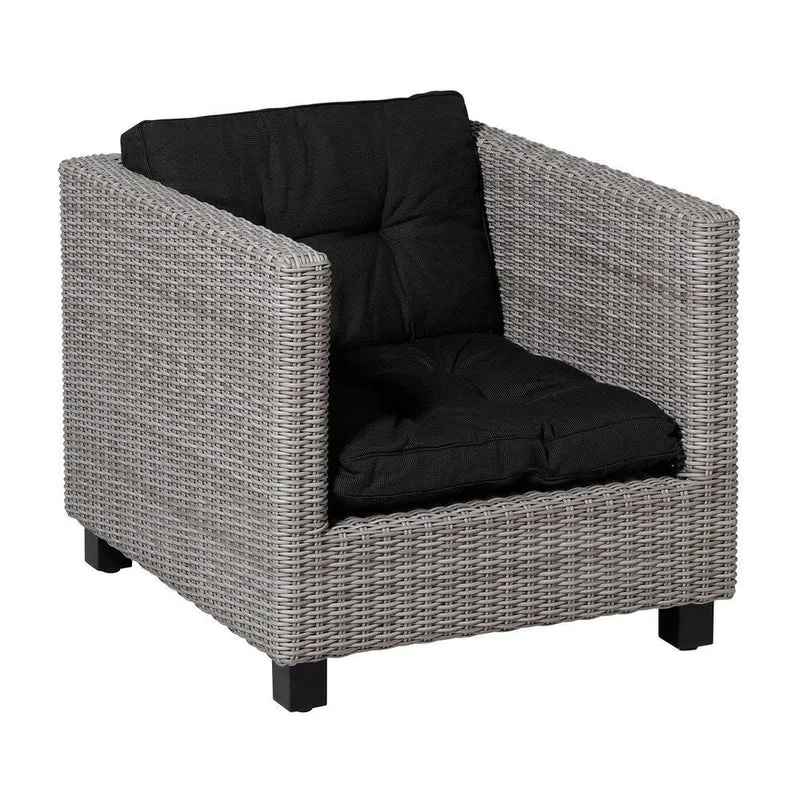 Madison Florance zitkussen Rib black 73x73 cm