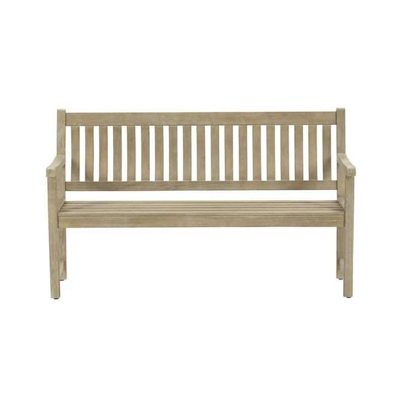 Paco houten tuinbank 150cm - eucalyptus white wash